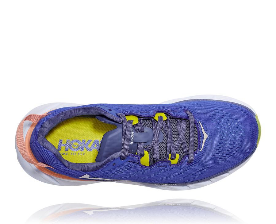 Hoka One One Løbesko Dame - Elevon 2 - Blå/Hvide - 491358MCJ